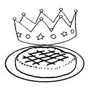 coloriage la galette des rois